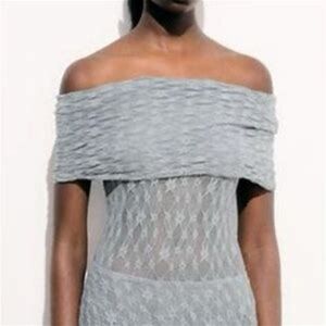 NWT Zara Women's Off The Shoulder Lace Bodysuit